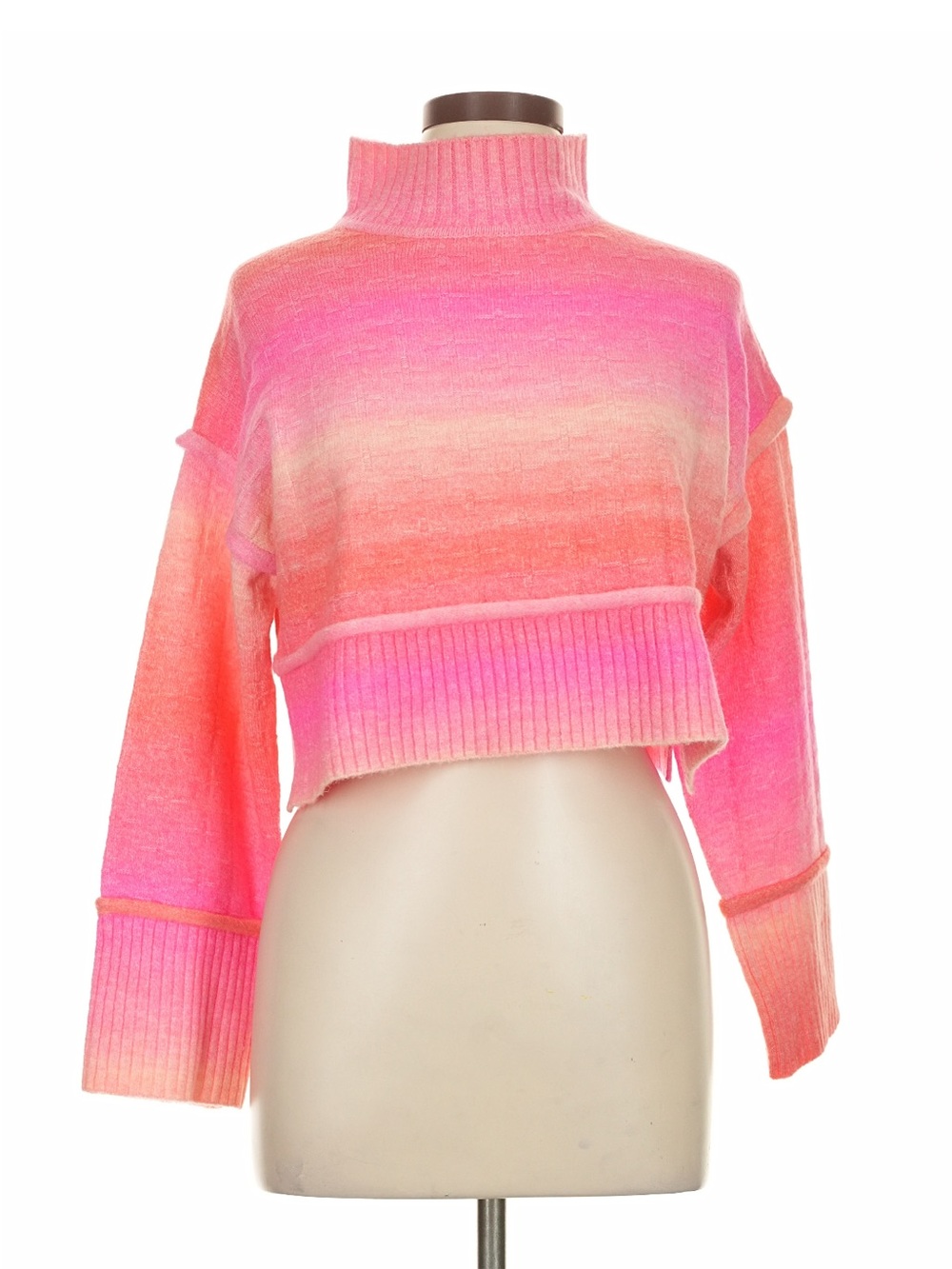 Pilcro Anthropologie Mock Neck Cropped Sweater